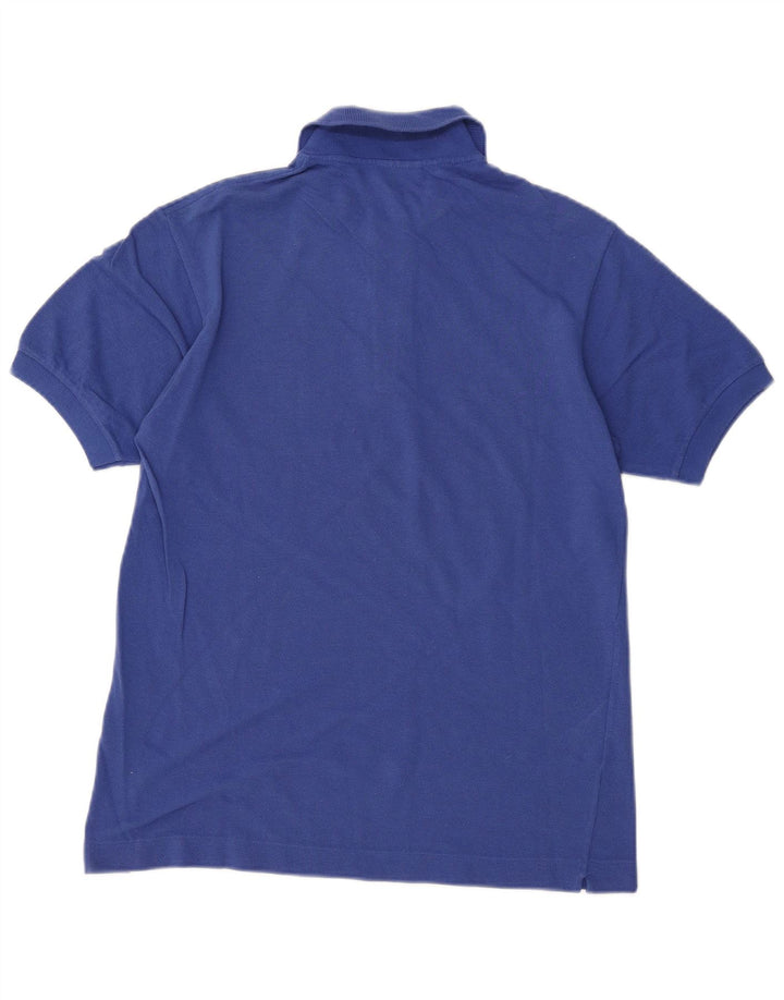 Lacoste Herren-Poloshirt, Größe 3, klein, blaue Baumwolle