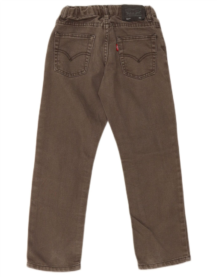Levi's Jungen 511 Slim Jeans 6–7 Jahre W20 L20 grüne Baumwolle