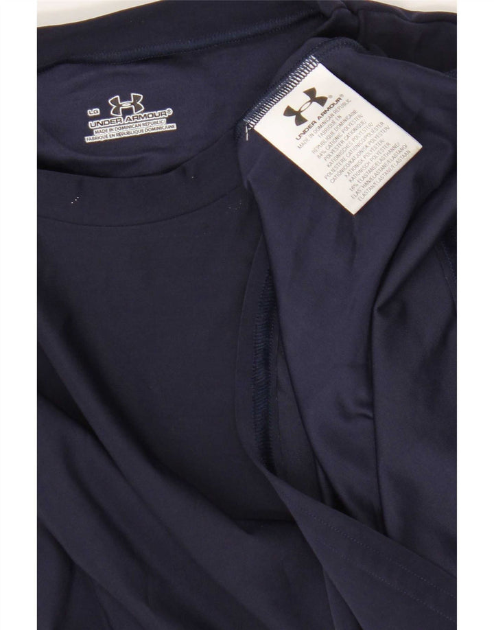 Under Armour Herren T-Shirt Top Large Marineblau Polyester