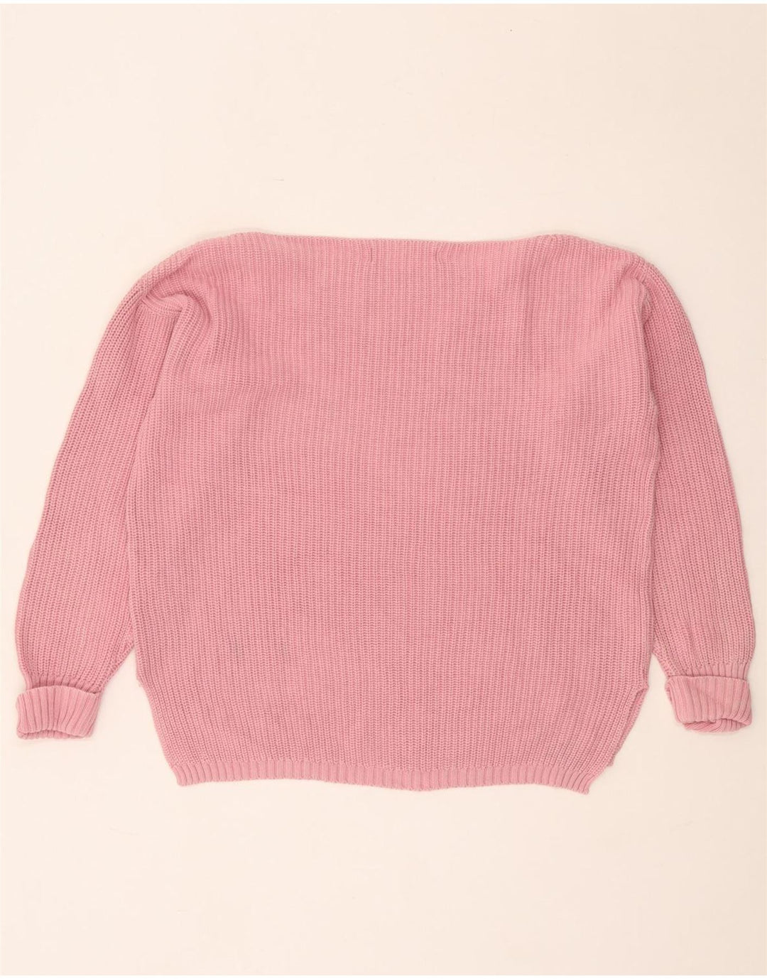 Marks & Spencer Damen-Pullover in Übergröße mit U-Boot-Ausschnitt, Gr. 10, Größe S, Rosa