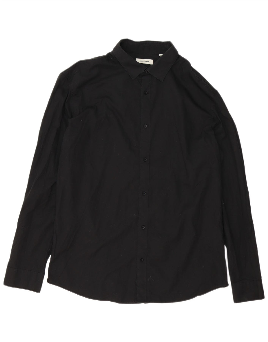 Jack & Jones Herrenhemd 2XL Schwarz Baumwolle