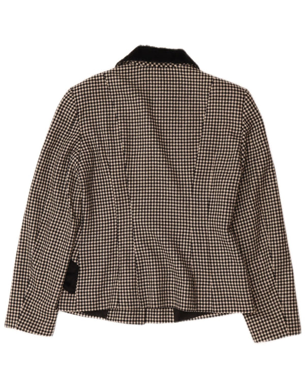 PHILOSOPHY DI ALBERTA FERRETTI Damen Blazer Jacke UK 12 Medium Schwarz