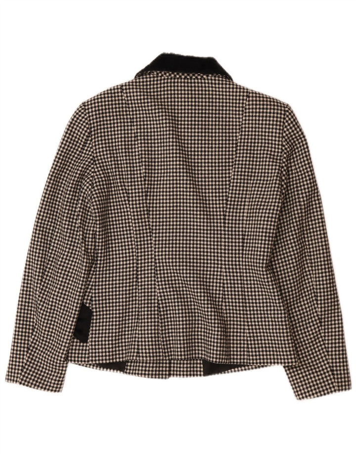 PHILOSOPHY DI ALBERTA FERRETTI Damen Blazer Jacke UK 12 Medium Schwarz