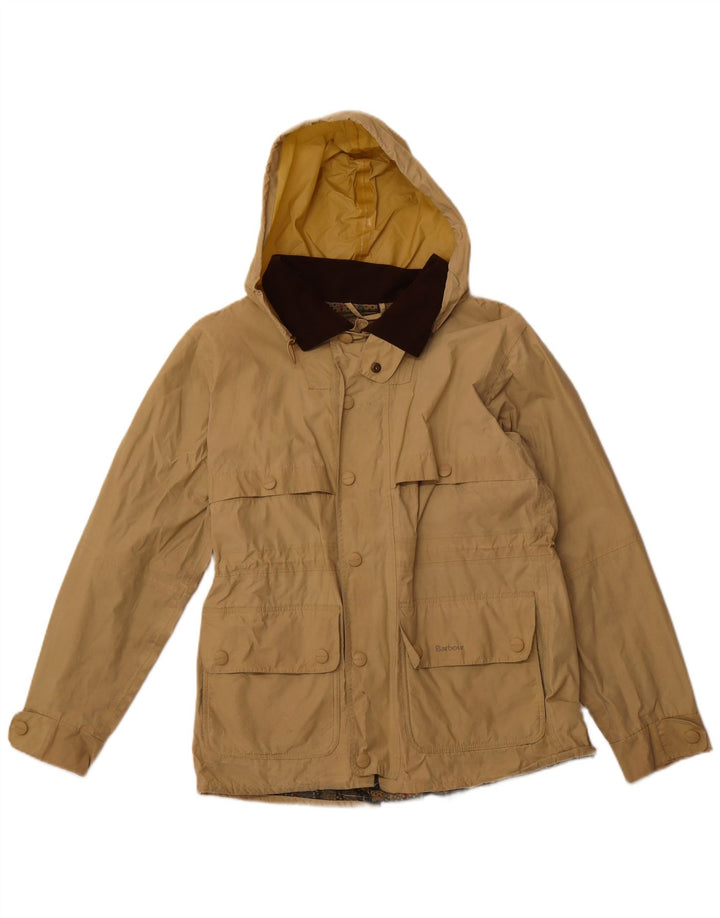 BARBOUR Herren-Utility-Jacke mit Kapuze, UK 36, Größe S, Beige, Baumwolle