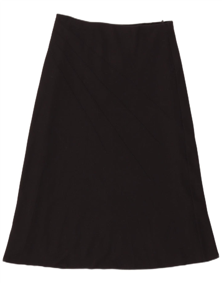 Marks & Spencer Damen A-Linienrock UK 16 Large W33 Schwarz Polyester