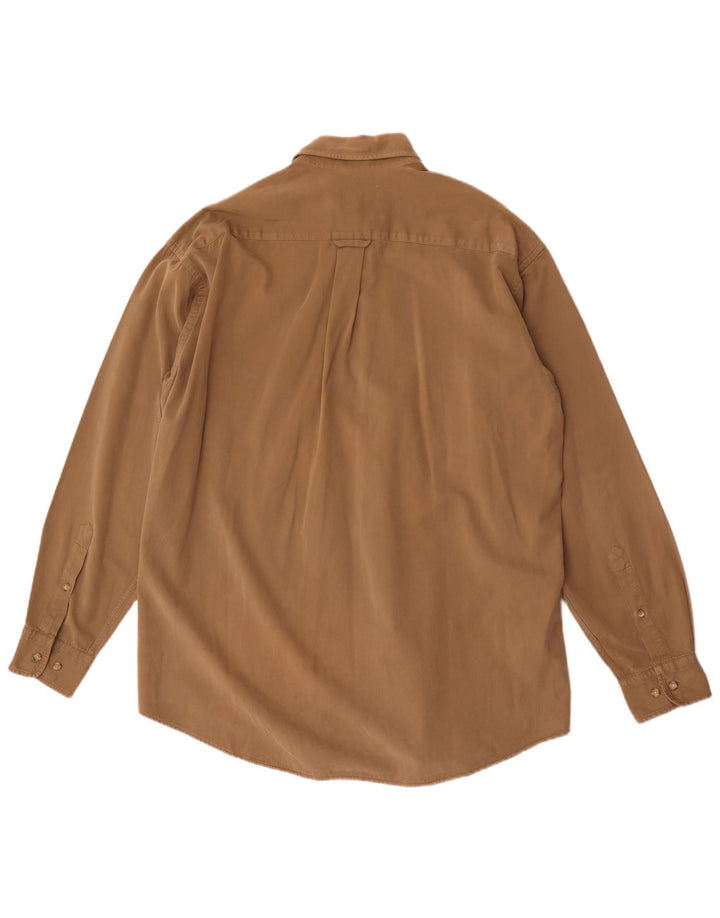 Gant Herren-Hemd mit lockerer Passform, mittelbraune Baumwolle