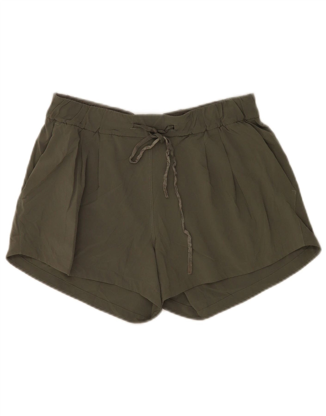 Lululemon Damen Sportshorts US 6 Medium Khaki Polyester