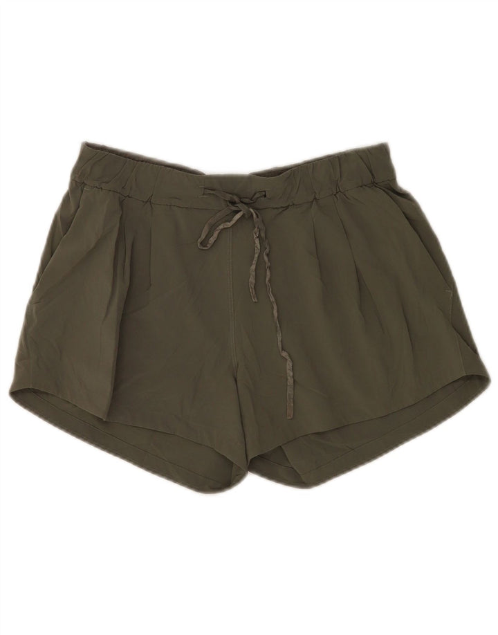 Lululemon Damen Sportshorts US 6 Medium Khaki Polyester