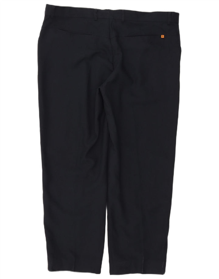 Farah Herren-Freizeithose, gerade, W42, L31, Marineblau, Polyester