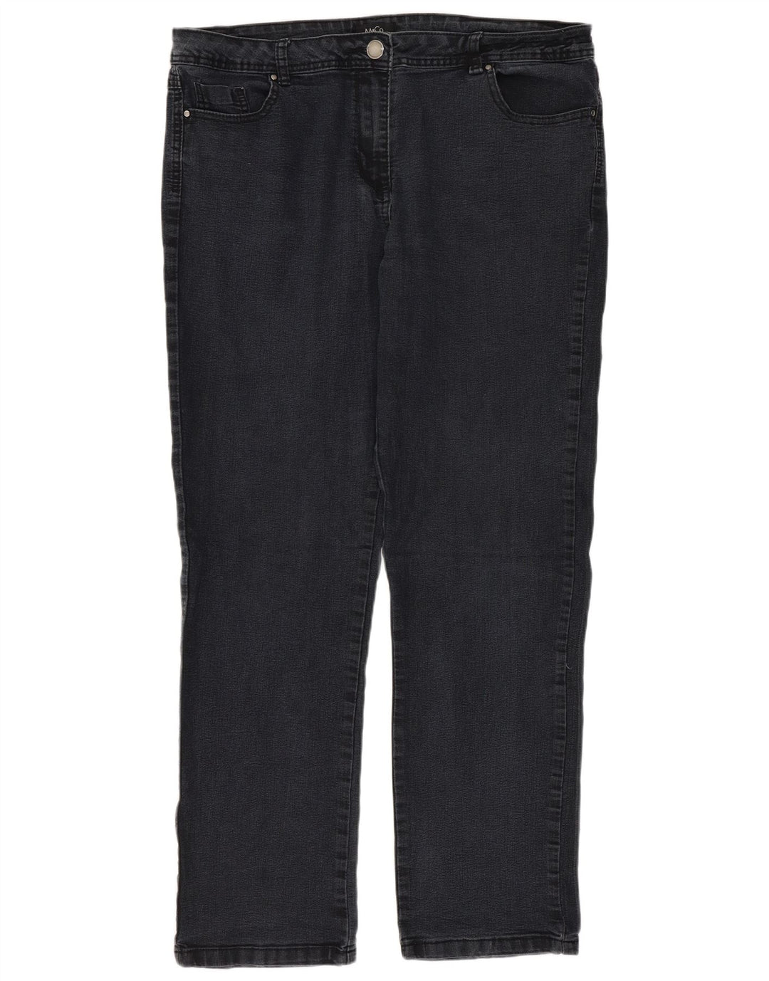 M&Co Damen Straight Jeans UK 16 Large W36 L30 Grau