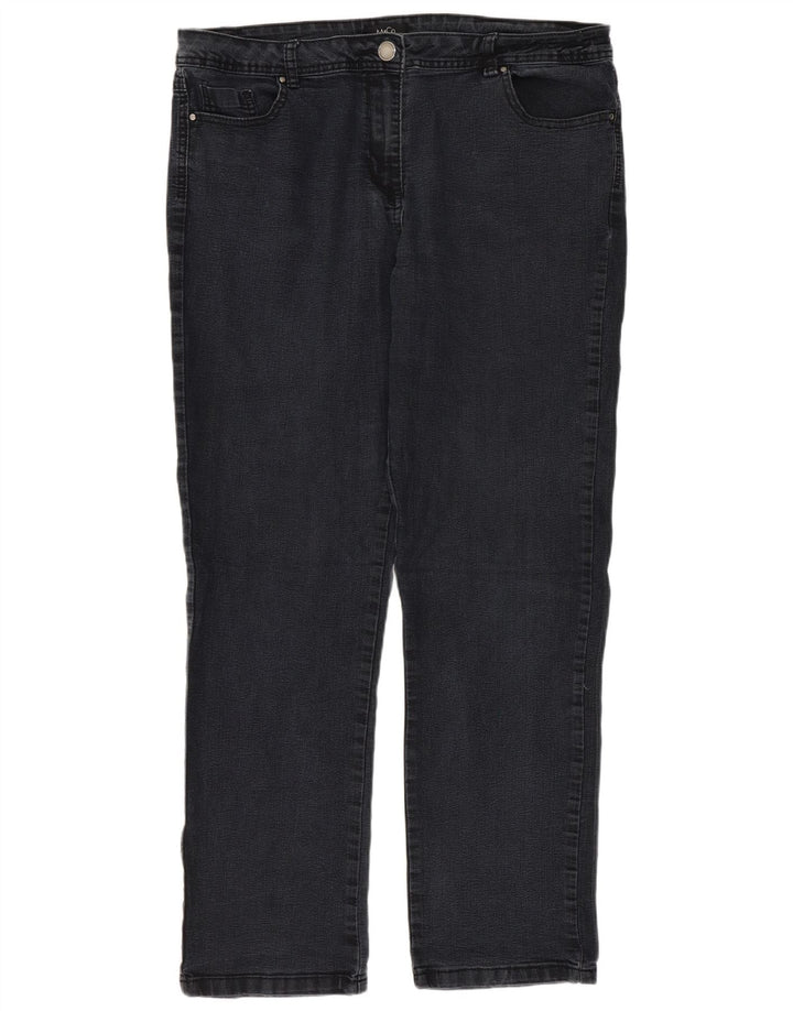 M&Co Damen Straight Jeans UK 16 Large W36 L30 Grau