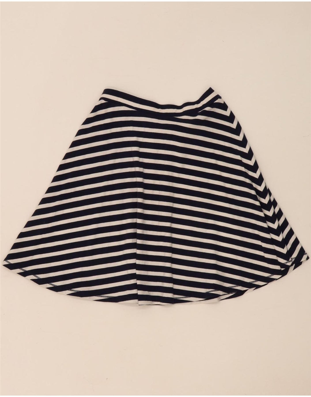 Superdry A-Linien-Rock für Damen, mittelgroß, W28, marineblau, gestreift, Baumwolle