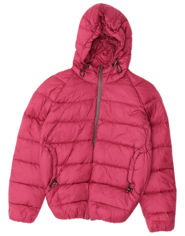 Woolrich Damen Penn-Rich Wattierte Jacke mit Kapuze UK 10 Small Pink Nylon