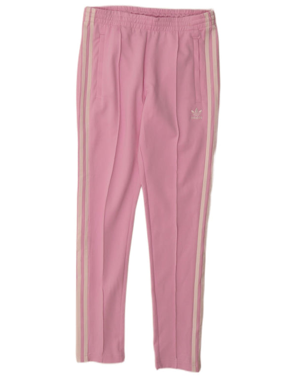 Adidas Damen Trainingshose UK 8/10 Small Rosa Baumwolle