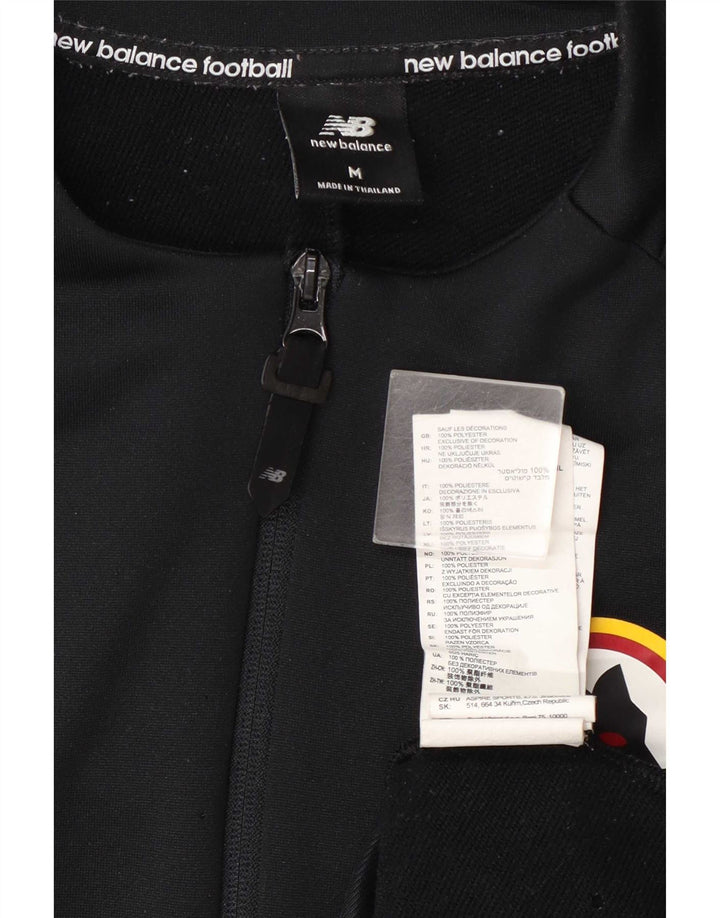 New Balance Herren-Trainingsanzugoberjacke aus mittelschwarzem Polyester