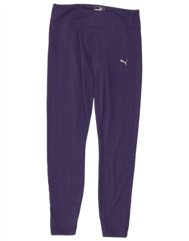 Puma Damen Leggings UK 12 Medium Lila Polyester