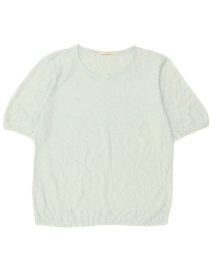 Marks & Spencer Damen-Pullover mit U-Boot-Ausschnitt, Gr. 16, Blau