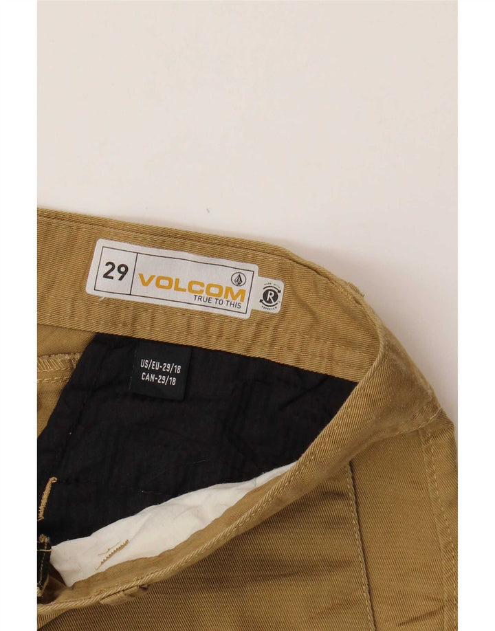 Volcom Herren Chinoshorts W29 Small Khaki Polyester