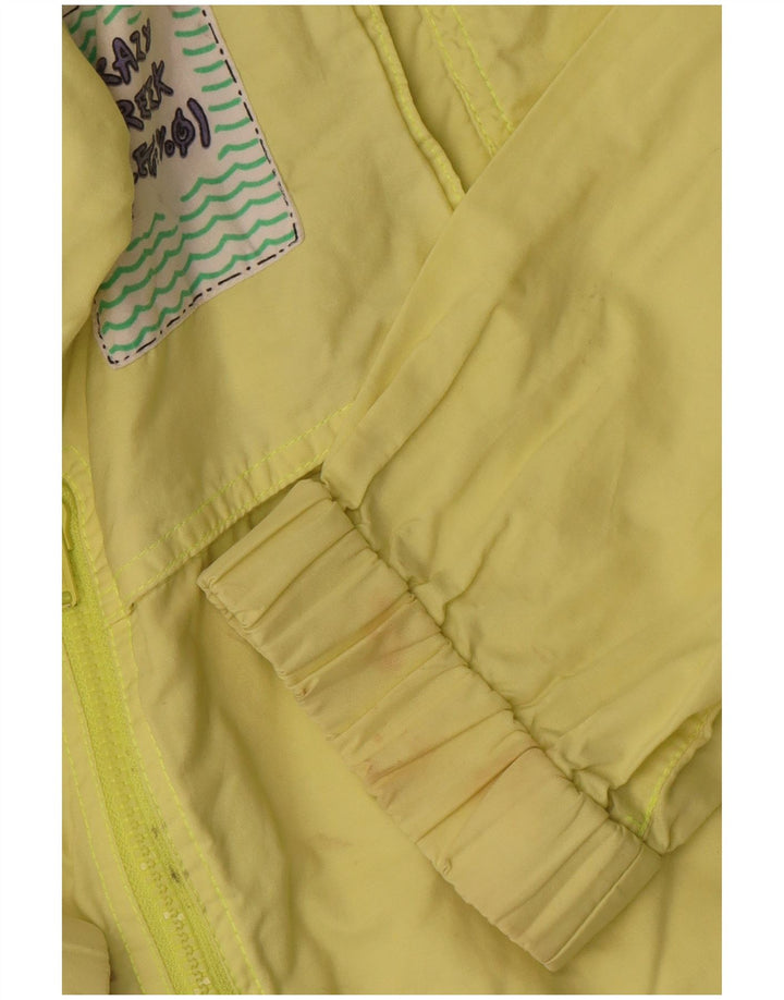Proline Herren-Bomberjacke mit Grafik, übergroß, UK 38, Mittelgelb