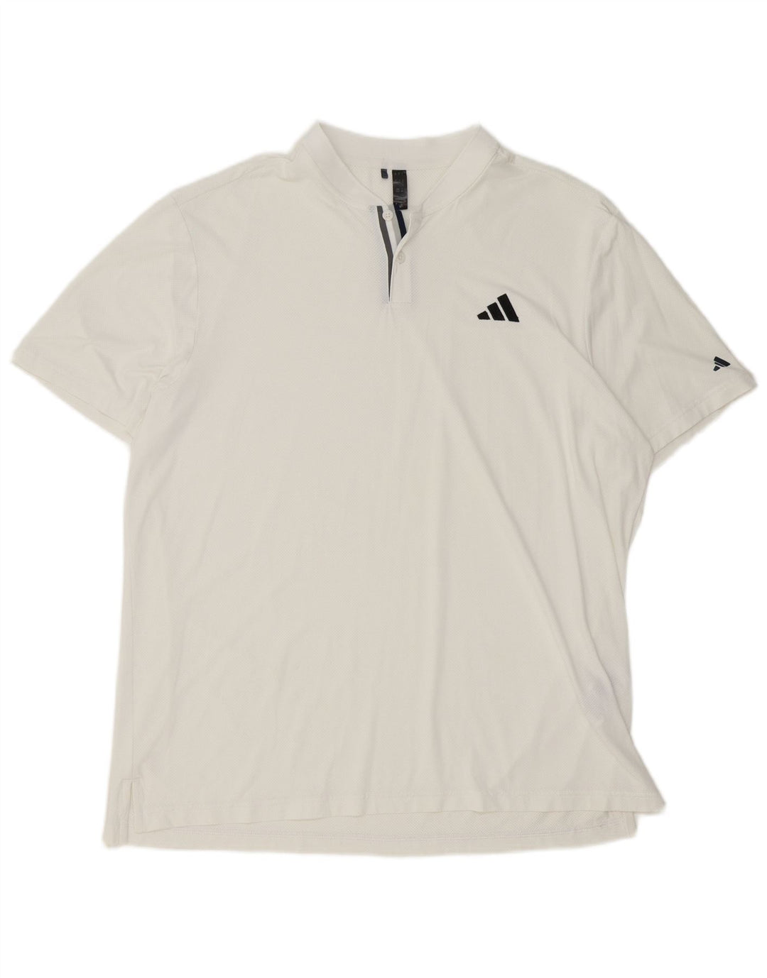 Adidas Herren Poloshirt XL Weiß Polyester