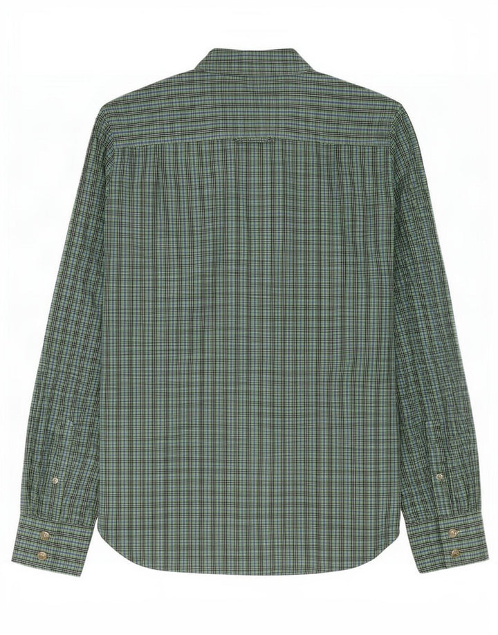 Superdry Herren-Hemd, groß, grün, Gingham-Baumwolle