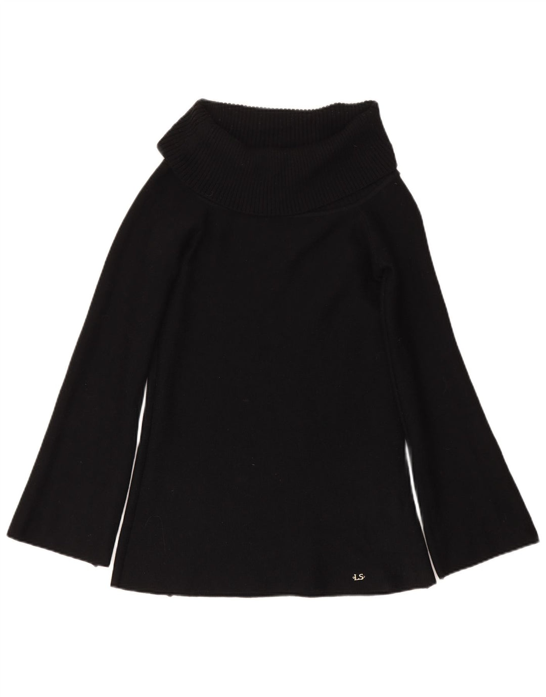 Luisa Spagnoli Damen-Pullover mit Rollkragen, Gr. 10, Größe S, Schwarz