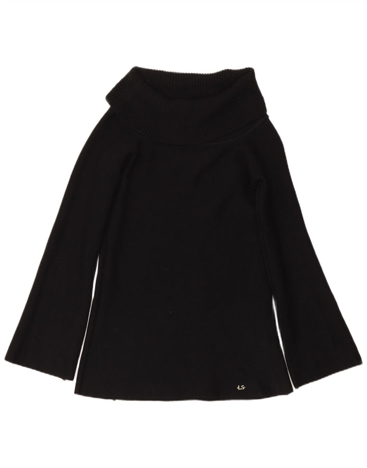 Luisa Spagnoli Damen-Pullover mit Rollkragen, Gr. 10, Größe S, Schwarz