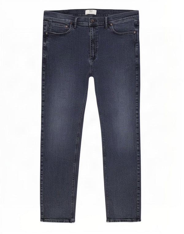 Marks & Spencer Herren Slim Jeans W40 L33 Marineblaue Baumwolle