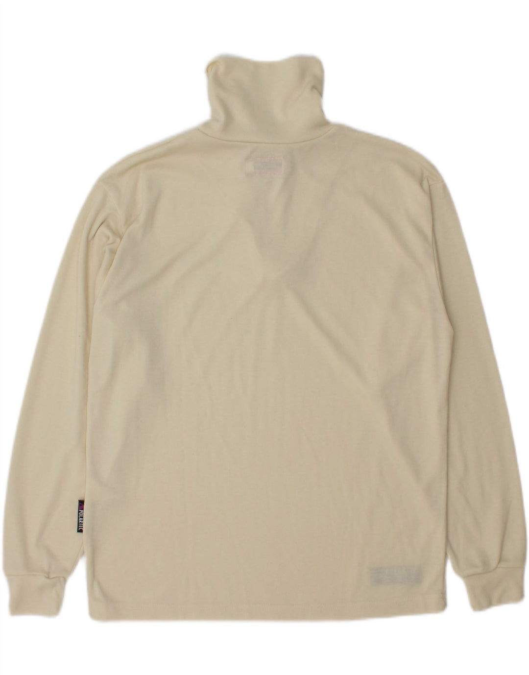 INVICTA Mens Loose Fit Zip Neck Pullover Tracksuit Top XS Beige Polyester Vintage Invicta and Second-Hand Invicta from Messina Hembry 