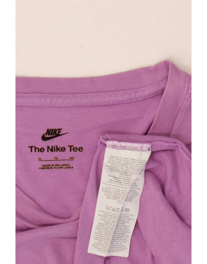 Nike Herren T-Shirt Top XL Lila Baumwolle