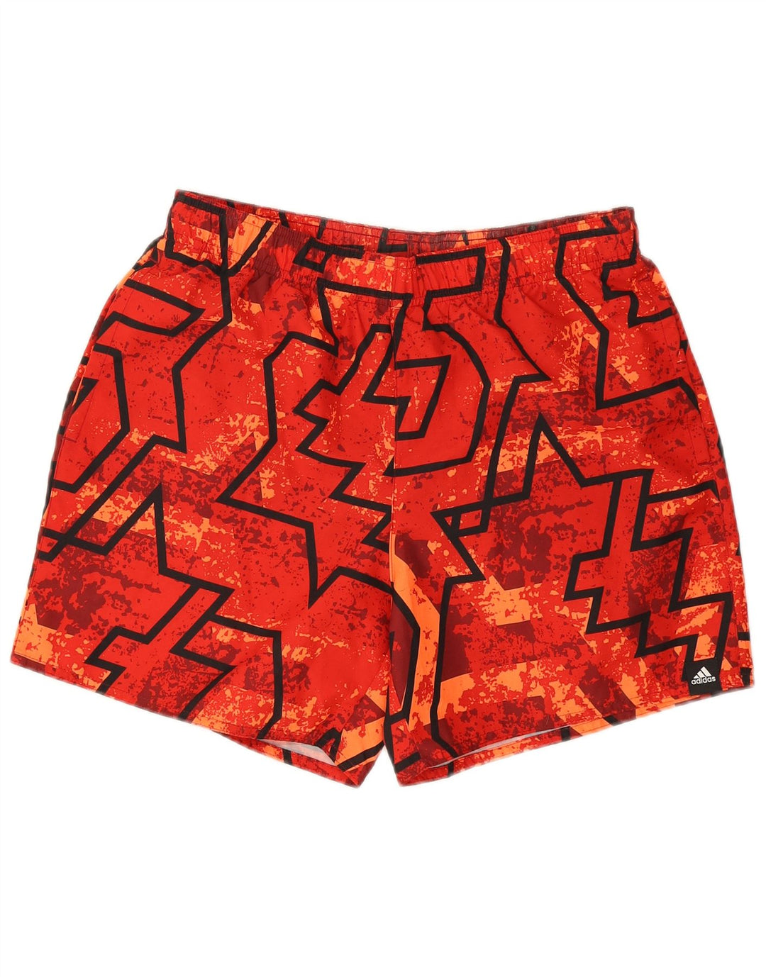 Adidas Herren Badeshorts Medium Red Geometrisch