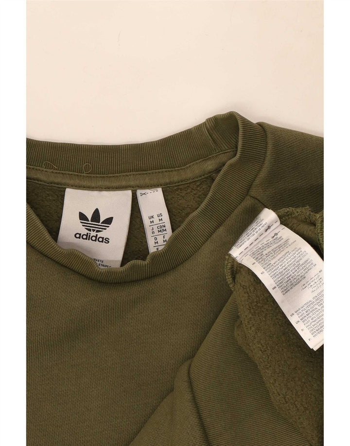 Adidas Herren Sweatshirt Pullover Medium Khaki Baumwolle