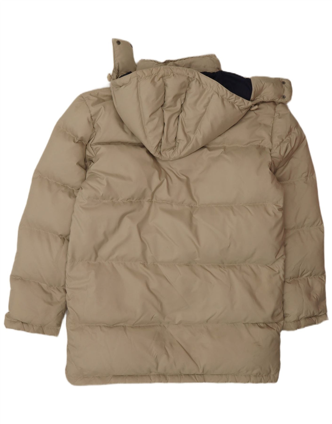 FILA Wattierte Herrenjacke mit Kapuze, UK 38, mittelbeigefarbenes Polyester