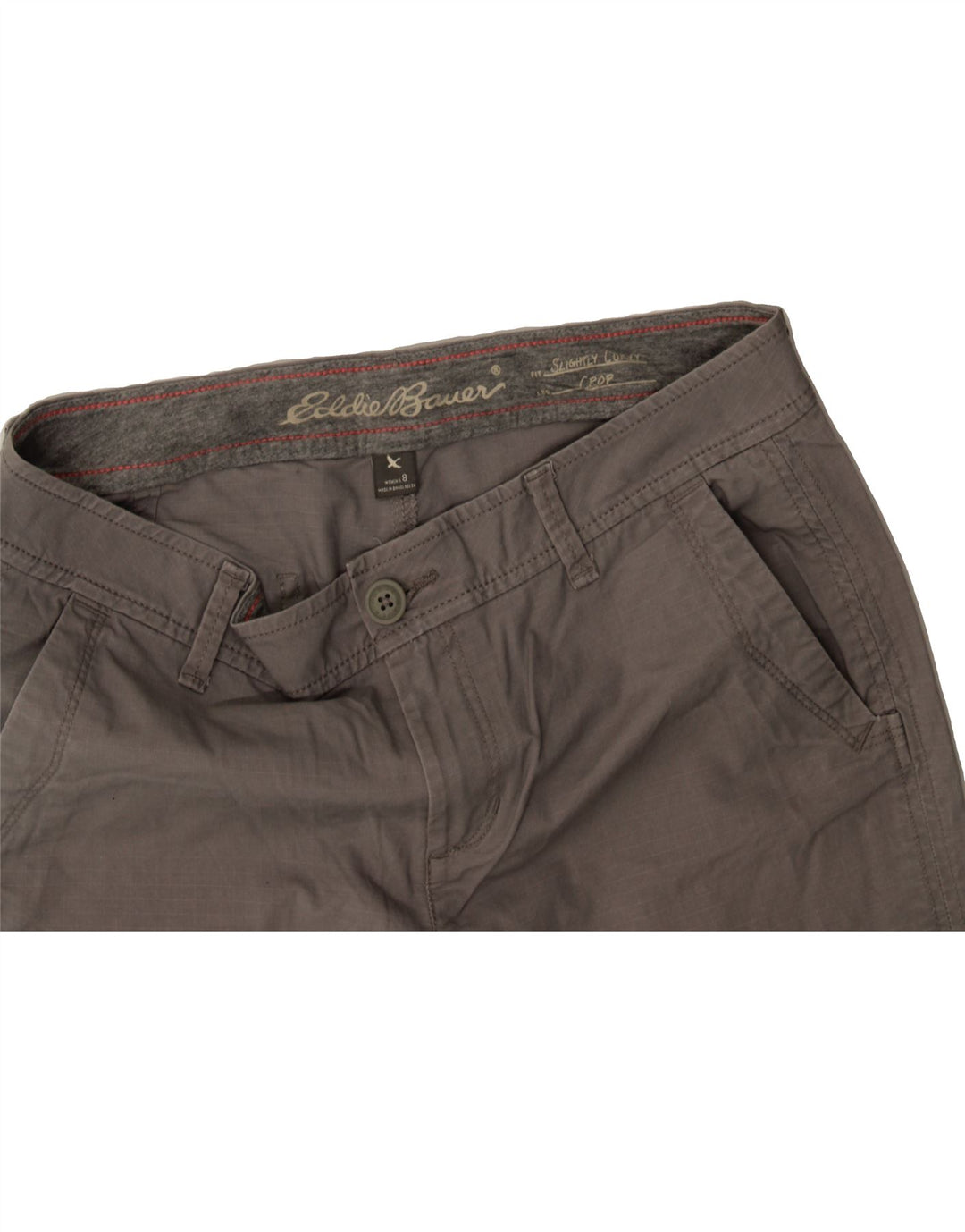 EDDIE BAUER Womens Straight Cargo Trousers US 8 Medium W30 L26 Grey Vintage Eddie Bauer and Second-Hand Eddie Bauer from Messina Hembry 