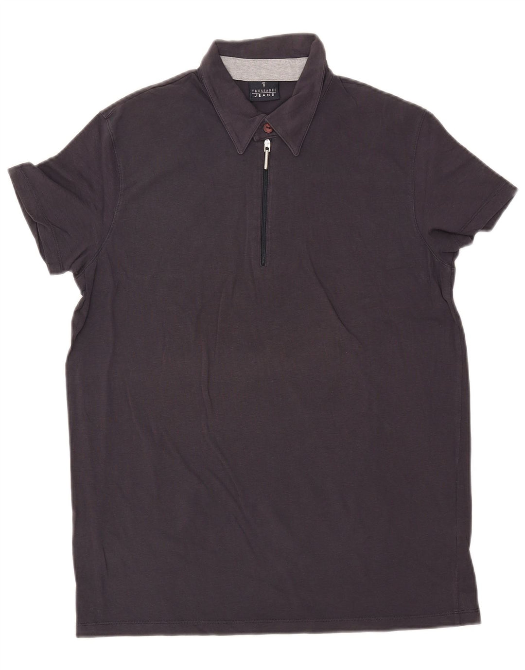 TRUSSARDI JEANS Herren-Poloshirt, große marineblaue Baumwolle