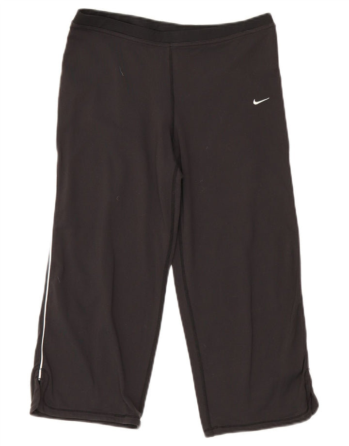 Nike Damen Capri-Leggings UK 8/10 Small Schwarz Nylon
