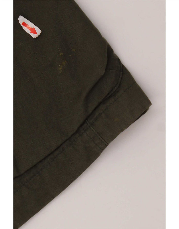 Woolrich Herren-Utility-Jacke UK 40 Large aus grüner Baumwolle