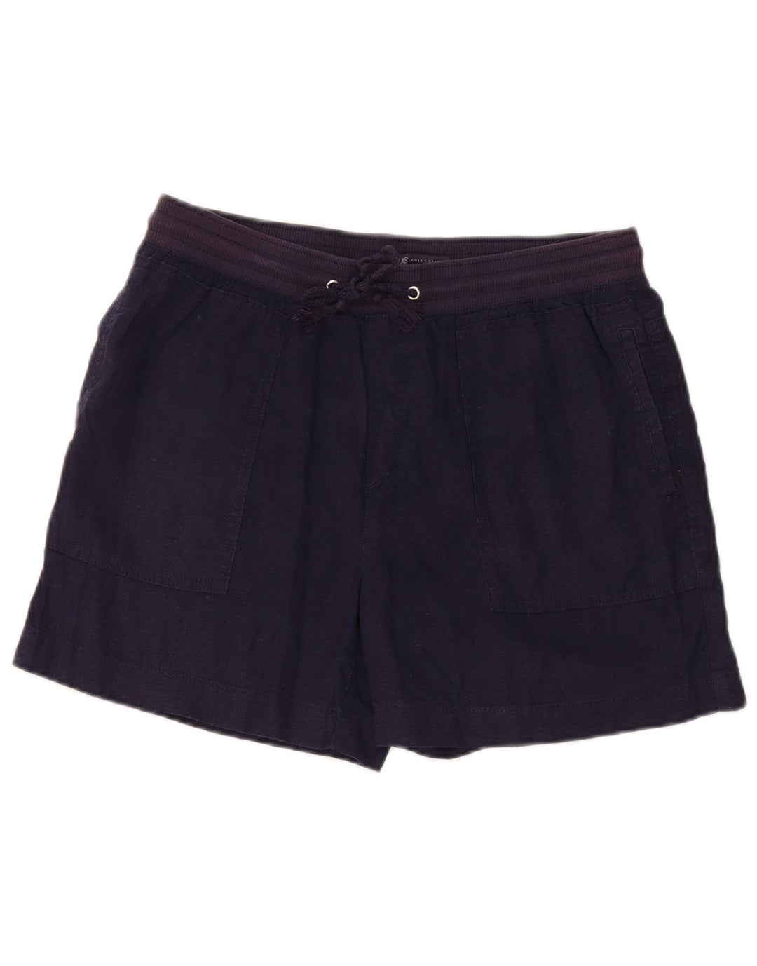 Marks & Spencer Damen Chinoshorts UK 12 Medium W32 Marineblaues Leinen