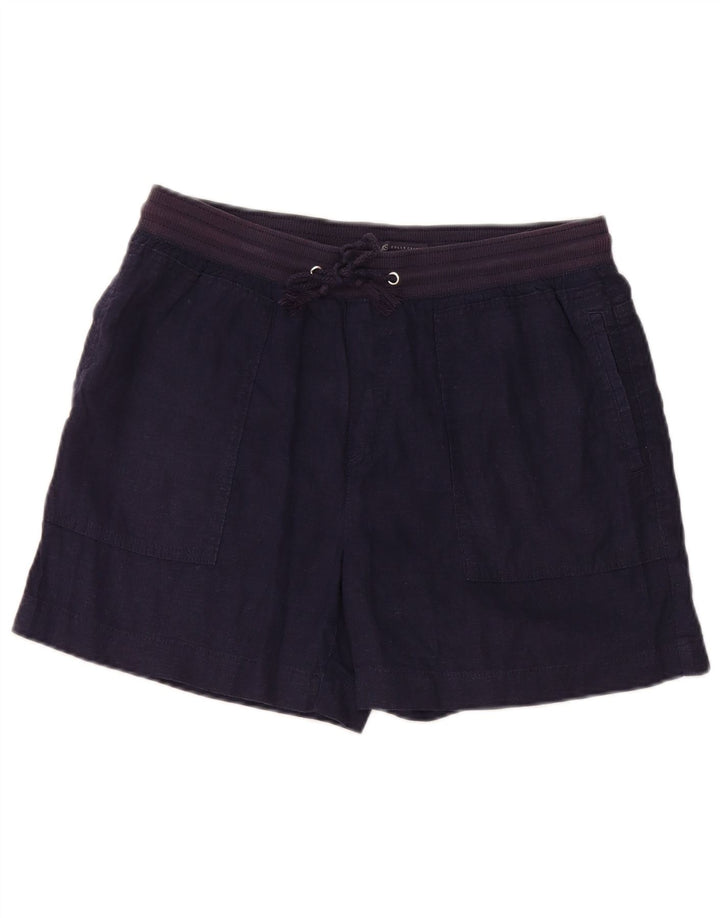 Marks & Spencer Damen Chinoshorts UK 12 Medium W32 Marineblaues Leinen
