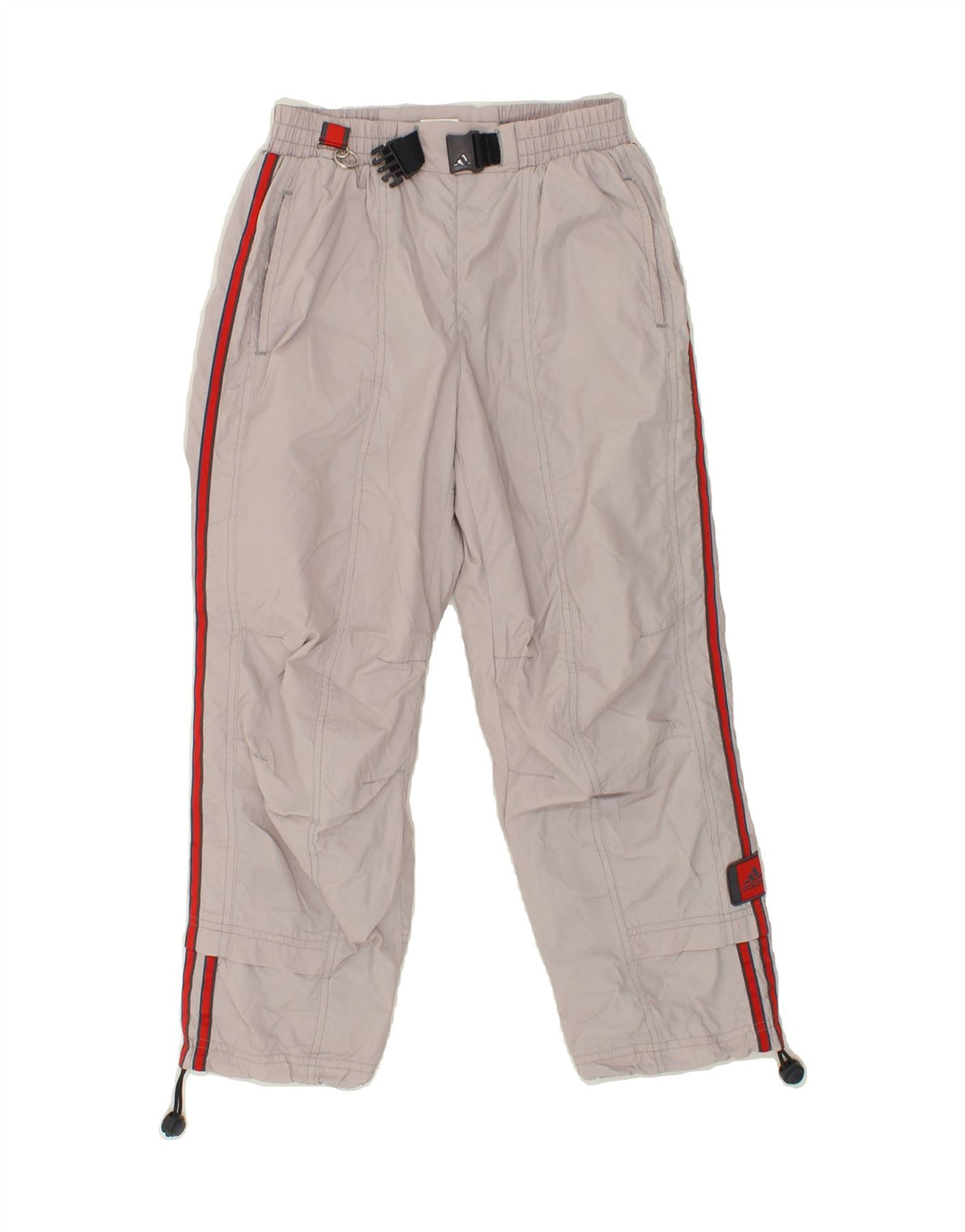ADIDAS Girls Ski Trousers 8-9 Years Grey Polyamide Vintage Adidas and Second-Hand Adidas from Messina Hembry 