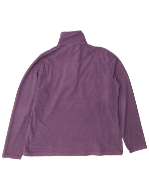 Mountain Warehouse Damen-Fleecepullover mit Reißverschluss am Hals, UK 14, Größe L, Lila