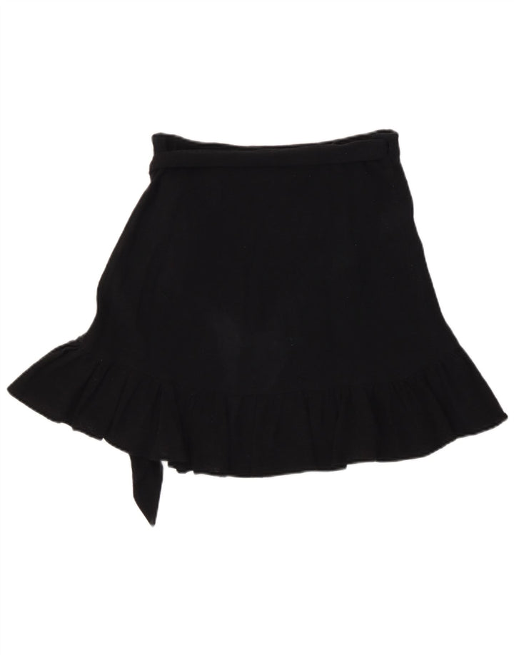 Zara Damen Strick-Wickelrock, Größe S, W26, Schwarz