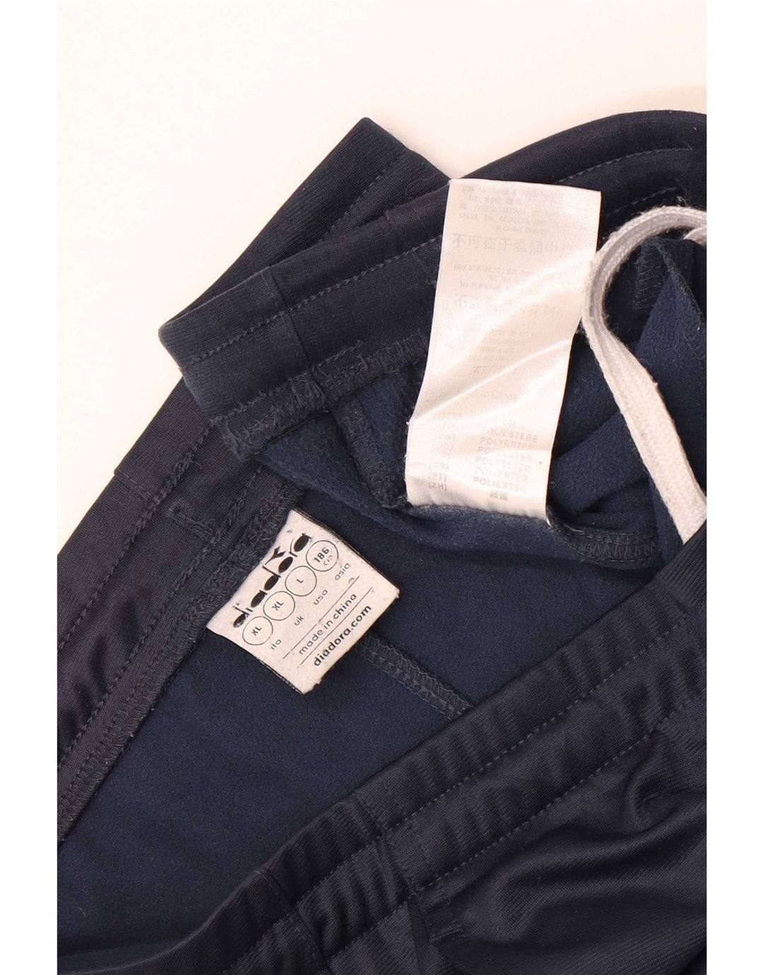 Diadora Herren-Trainingshose, Jogginghose, XL, Marineblau, Polyester