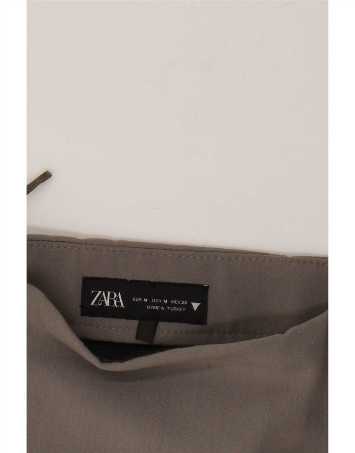 Zara Damen Skort Shorts UK 12 Mittelgrau