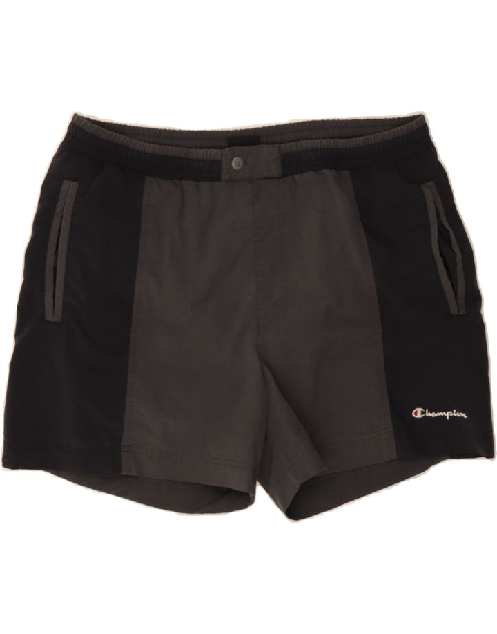 CHAMPION Mens Swimwear Large W36 L4 Black Colourblock Vintage Champion and Second-Hand Champion from Messina Hembry 