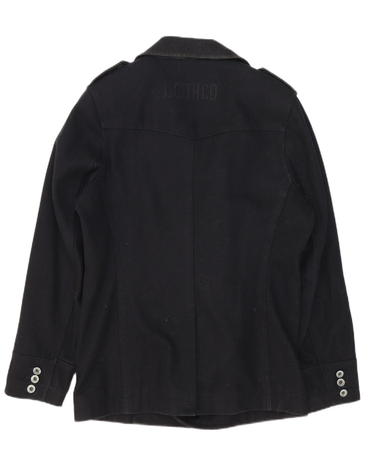 Jack & Jones Herren Pea Coat UK 40 Large Schwarz