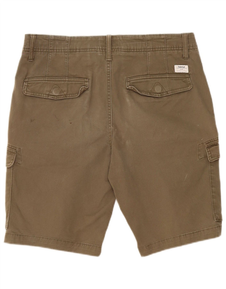 Timberland Herren Cargoshorts W32 Medium Khaki Baumwolle