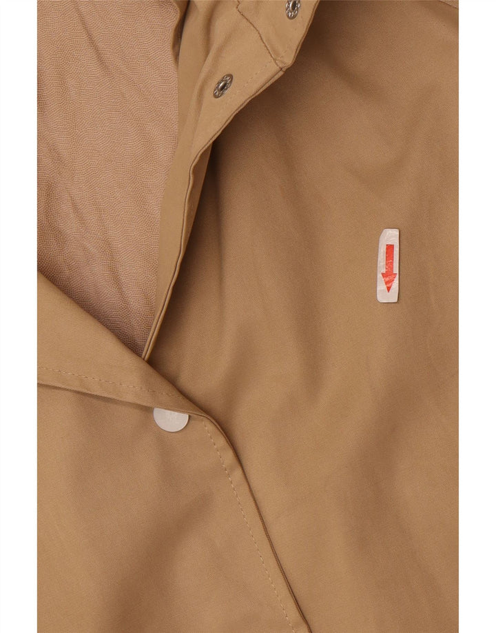 Zara Damen-Regenmantel mit Kapuze, übergroß, Gr. 10, Größe S, Beige