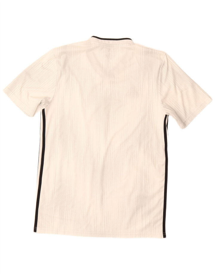 Adidas Herren Climalite T-Shirt Top Medium Weiß Gepunktet