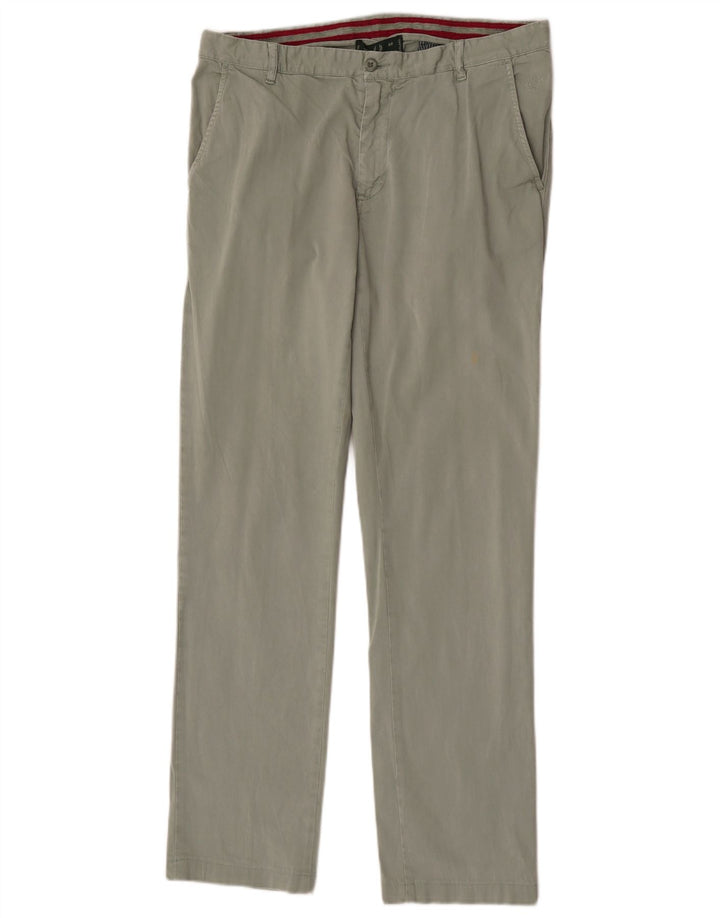 Fred Perry Herren Slim Chino-Hose IT 48 Medium W32 L32 Khaki Baumwolle